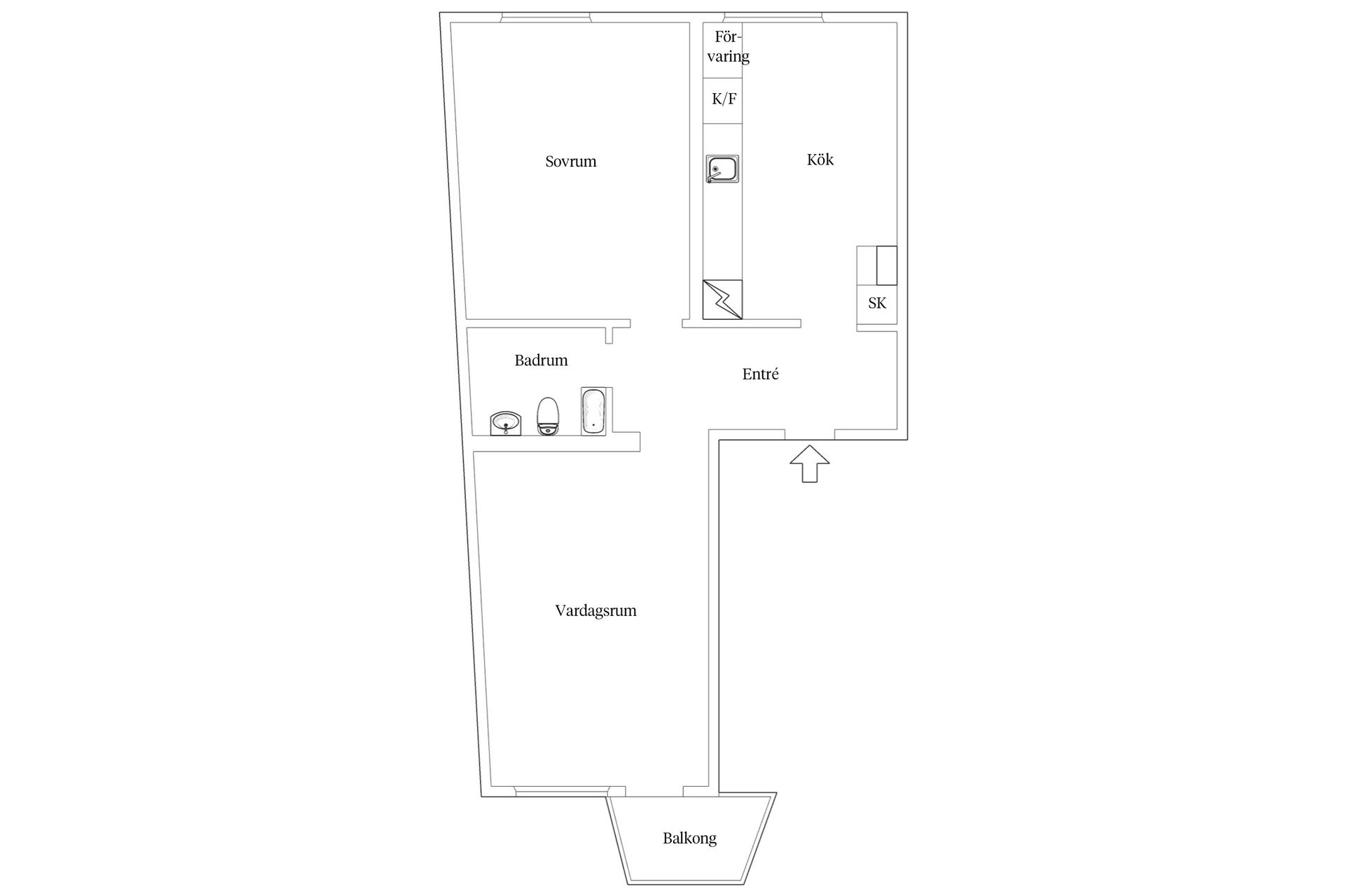 Bostadsrätt, Kullaallén 2B, Hovmantorp, Lessebo