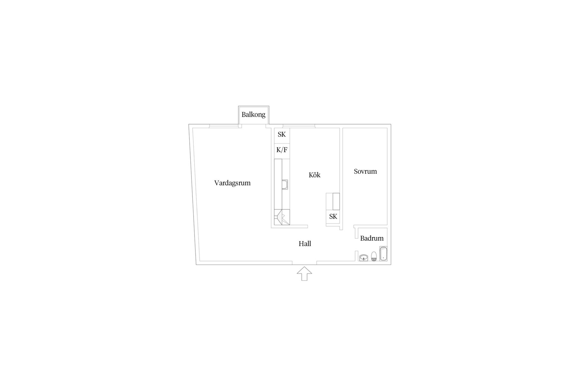 Bostadsrätt, Kullaallén 2B, Hovmantorp, Lessebo