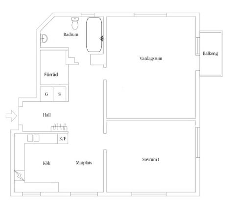 Bostadsrätt, Domarvägen 18, Centrala Huddinge, Huddinge
