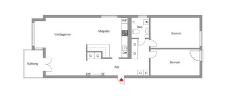 Bostadsrätt, Bergsgatan 90, S:t Ilian, Enköping