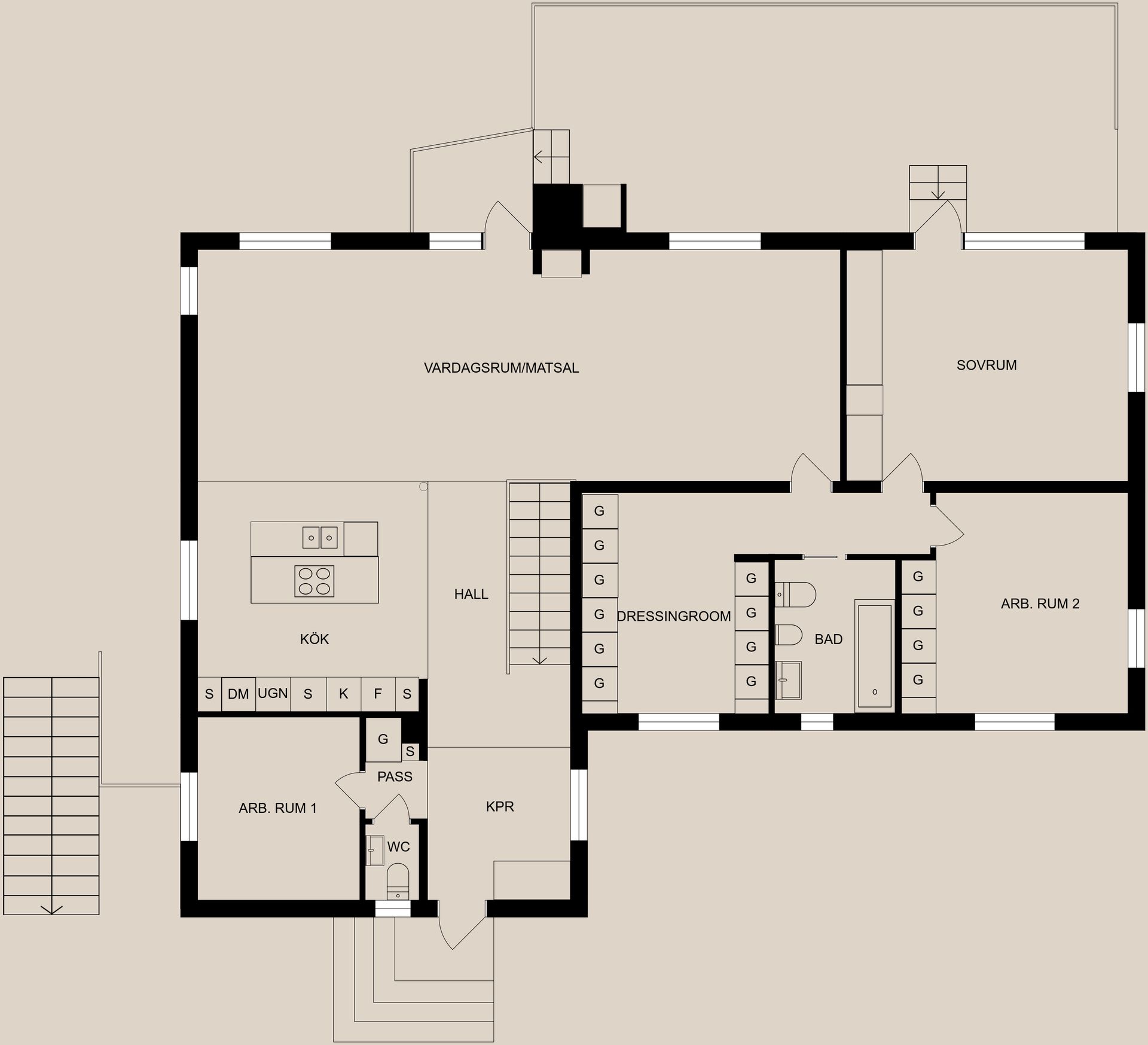 Villa, Strandvägen 114, Krokek, Strandvägen, Norrköping