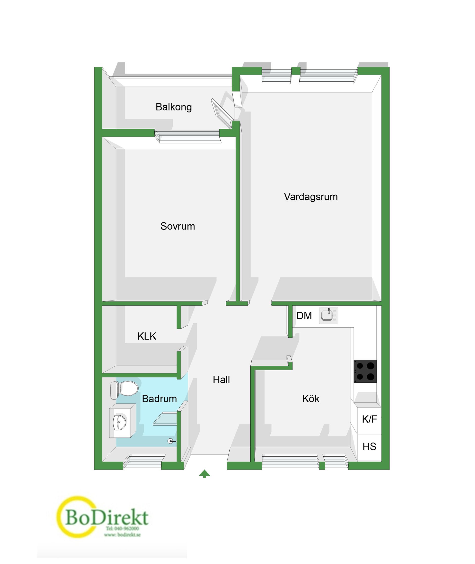 Bostadsrätt, Tulpangatan 8, Fosiedal / Holma, Malmö