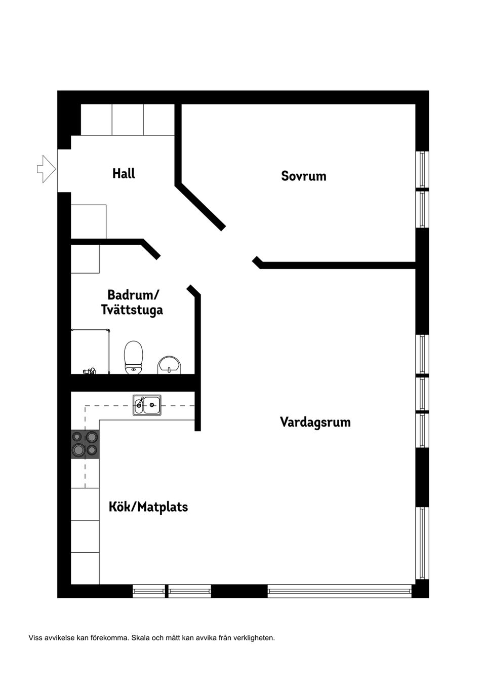 Bostadsrätt, Elsa Borgs gata 33 A, Fruängen, Stockholm