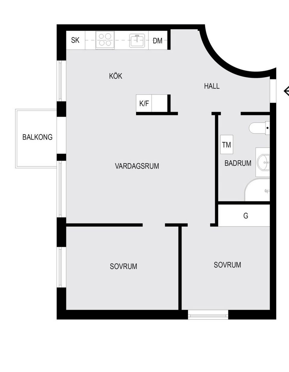 Bostadsrätt, Fjugestagränd 19, Hagsätra, Stockholm
