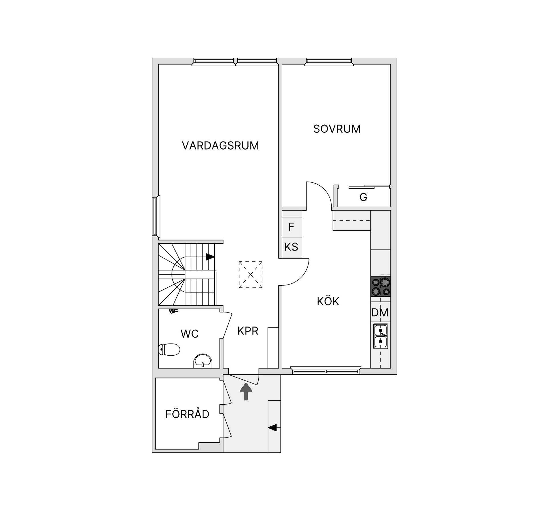 Bostadsrätt, Radhus, Piteåvägen 71, Granloholm, Sundsvall