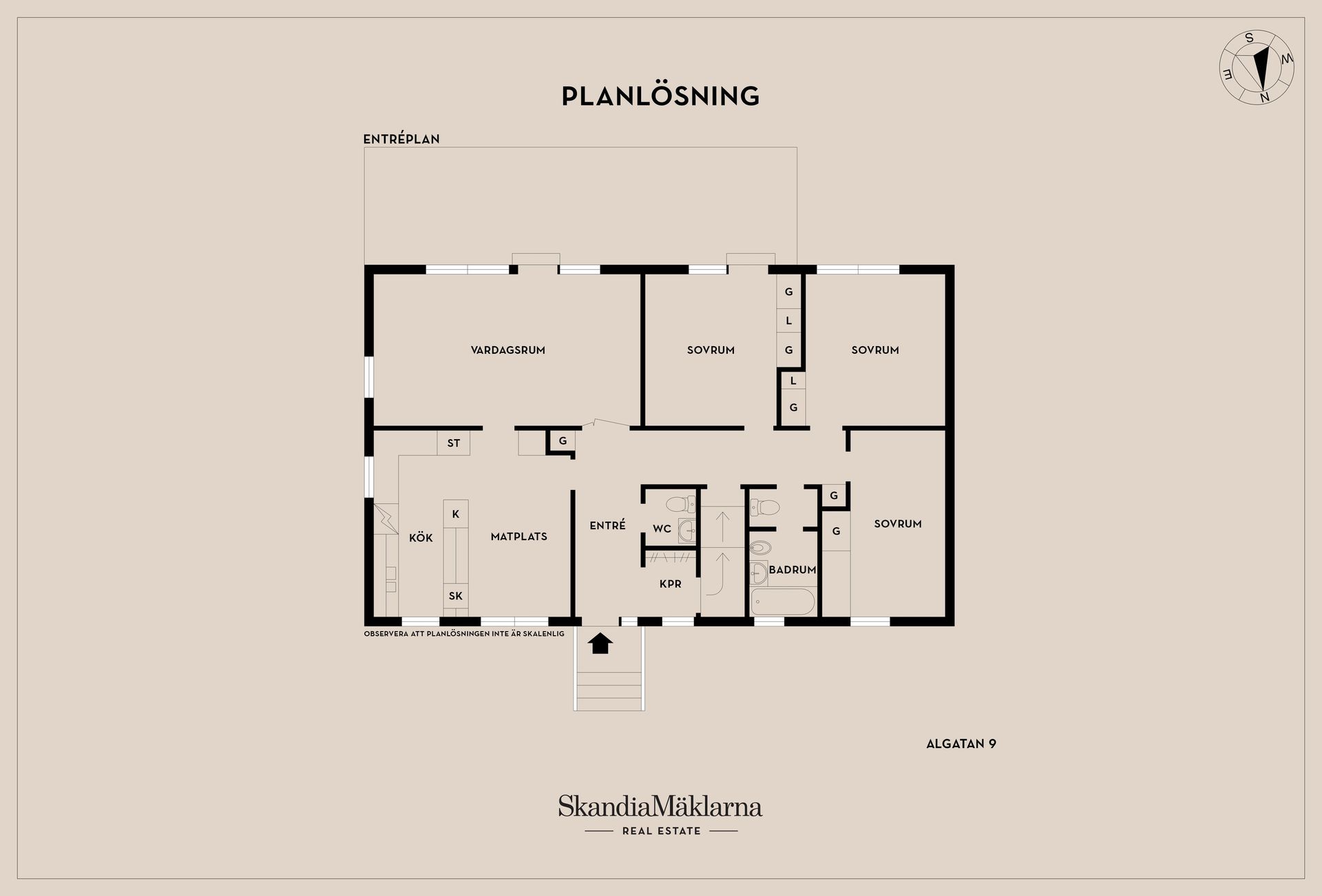 Villa, Algatan 9, Språttebo, Tibro
