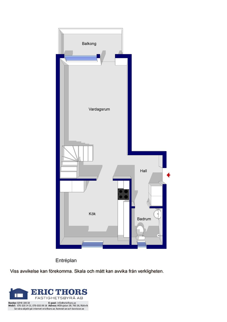 Bostadsrätt, Knihsgatan 5B, Centrum, Rättvik