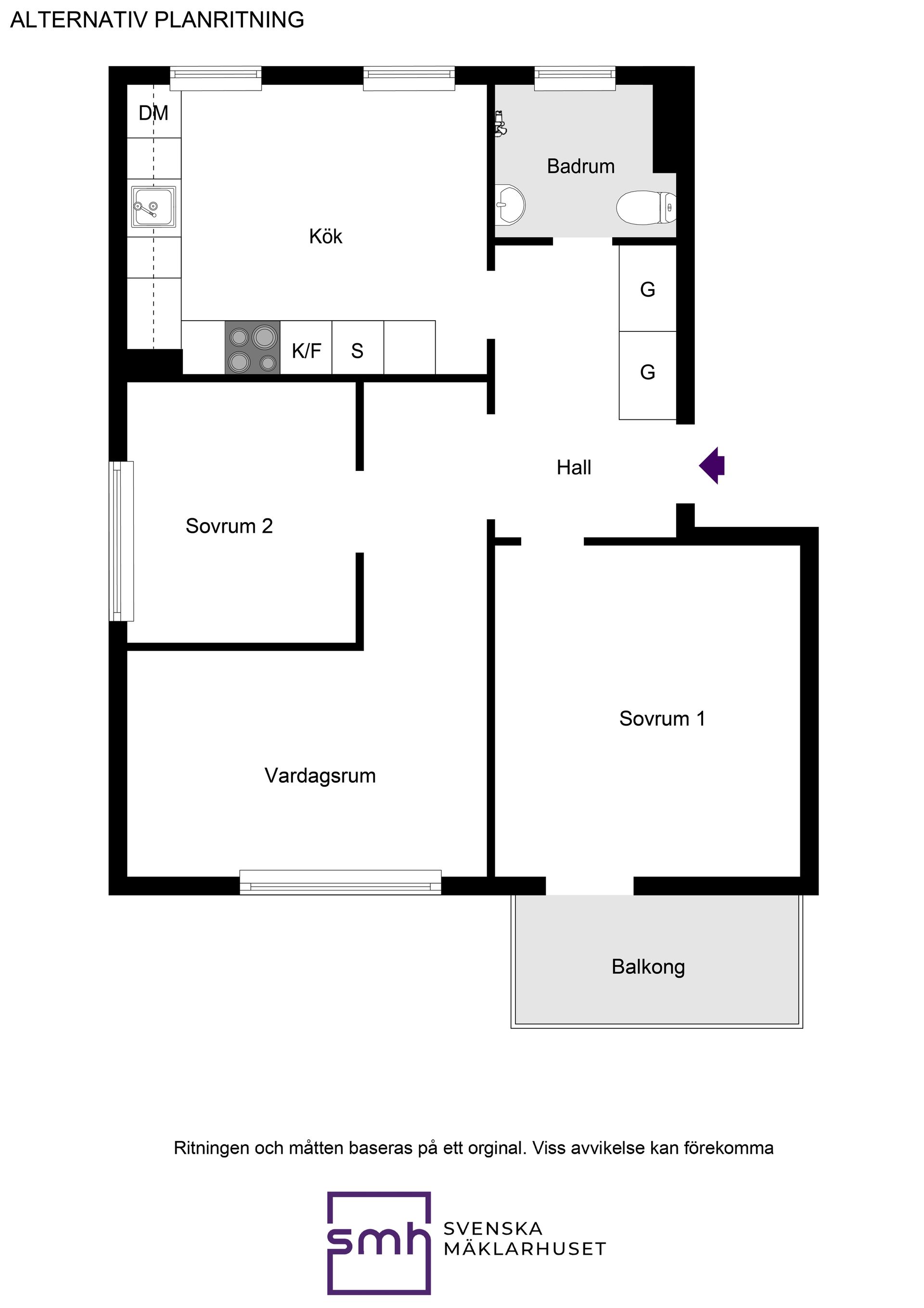 Bostadsrätt, Bergslagsvägen 25, Bromma / Brommaplan, Stockholm