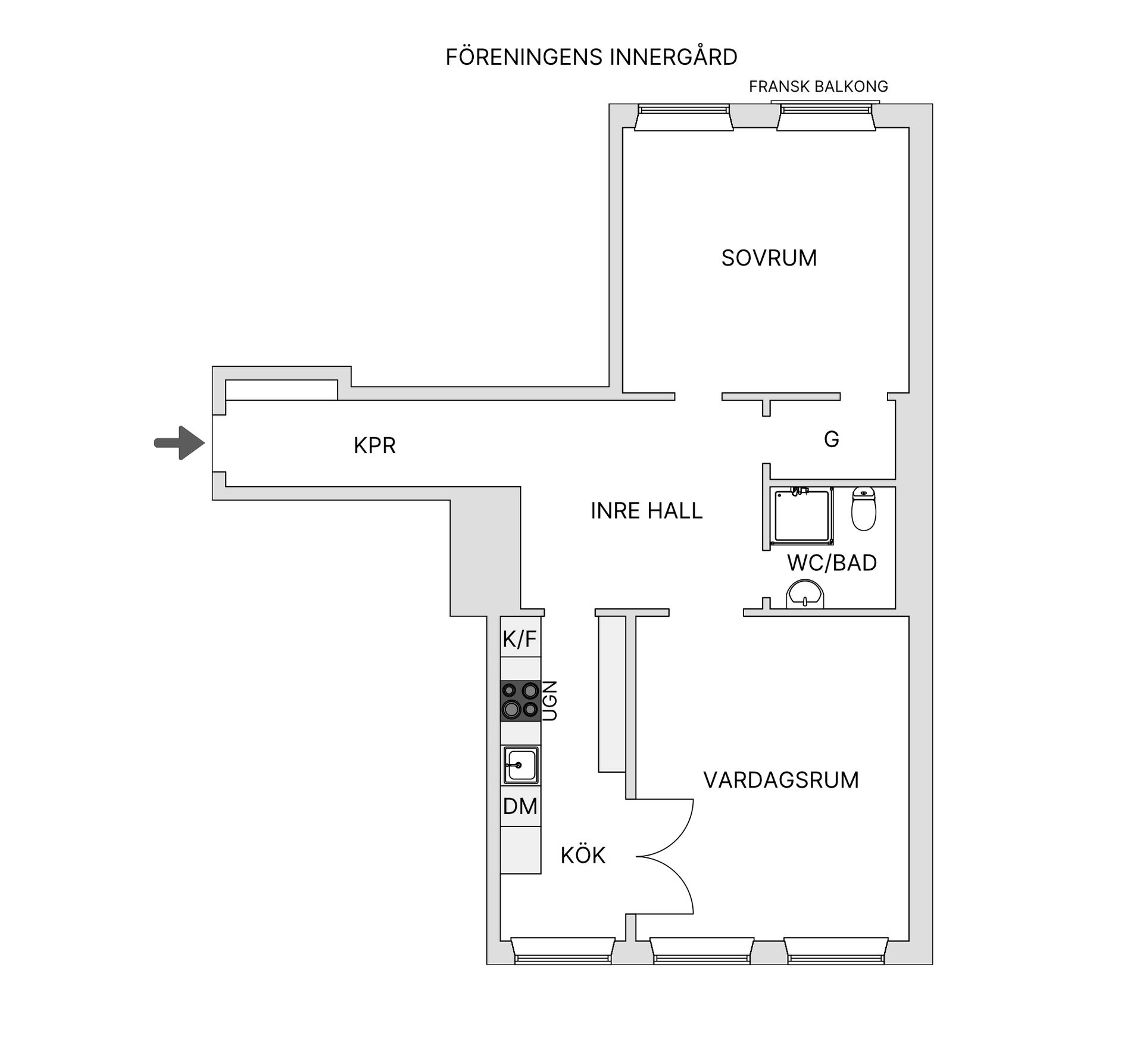 Bostadsrätt, Svartensgatan 10, Södermalm - Mosebacke, Stockholm