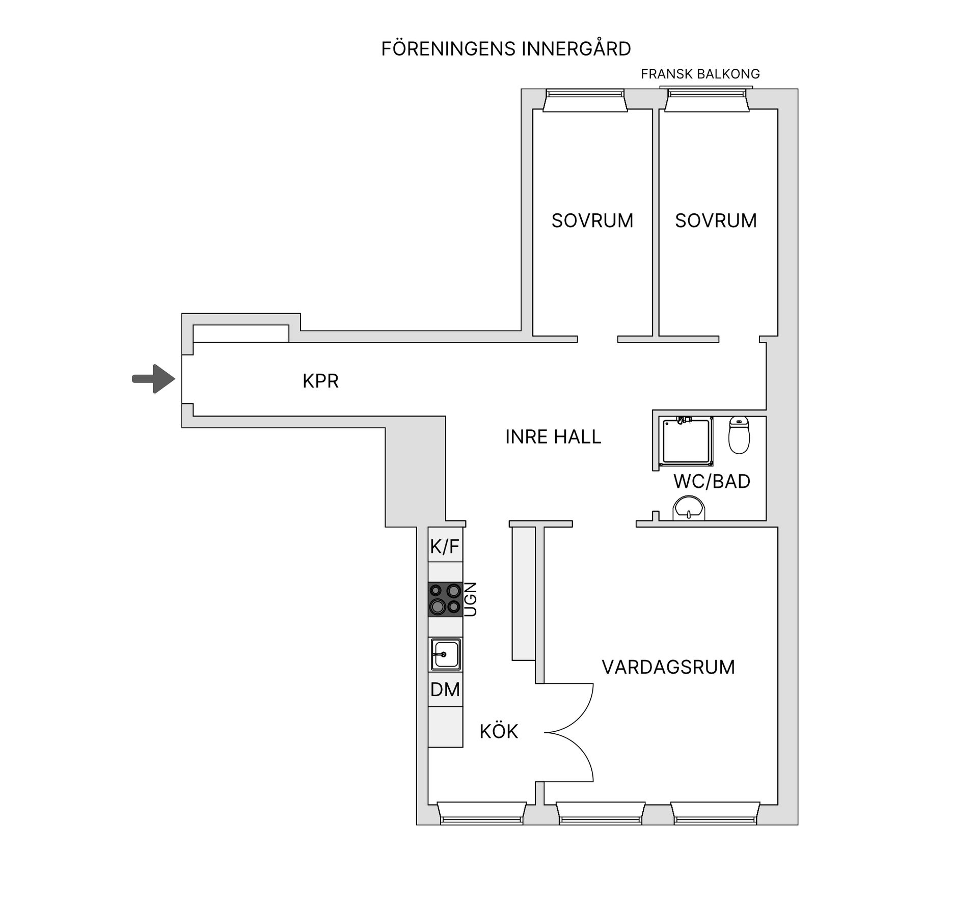 Bostadsrätt, Svartensgatan 10, Södermalm - Mosebacke, Stockholm