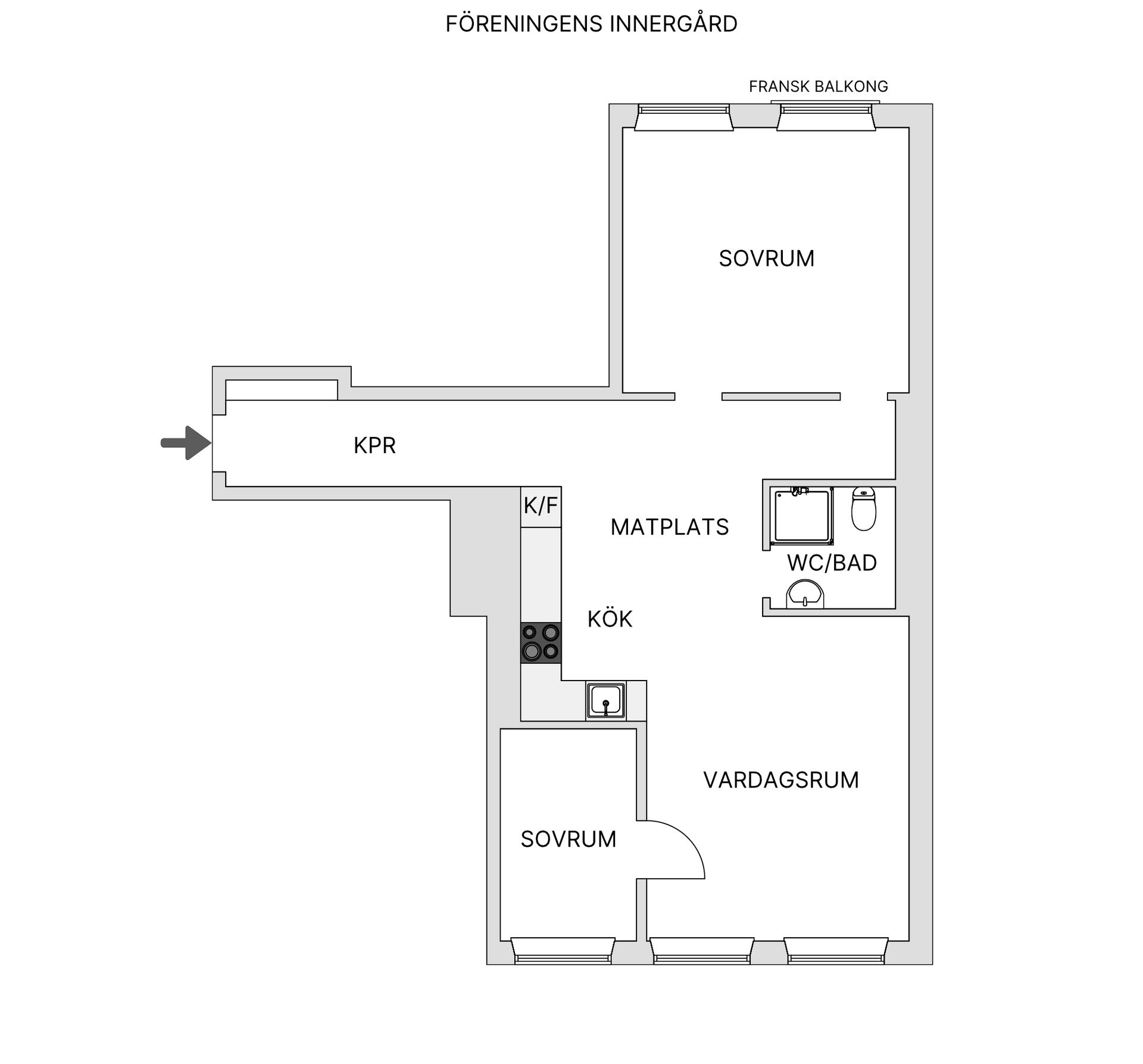 Bostadsrätt, Svartensgatan 10, Södermalm - Mosebacke, Stockholm