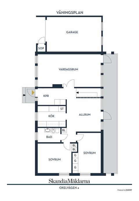 Villa, Oxelvägen 4, Vålberg, Karlstad