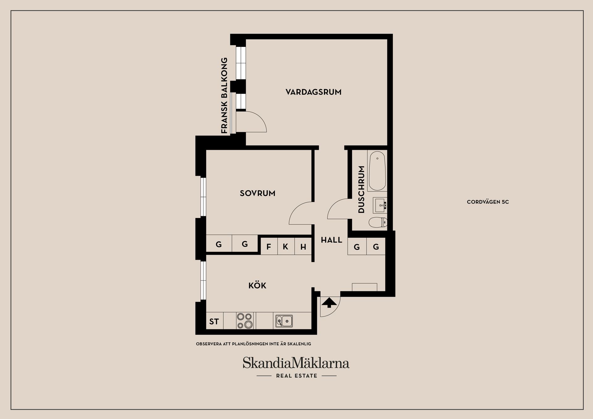 Bostadsrätt, Cordvägen 5C, Vålberg, Karlstad