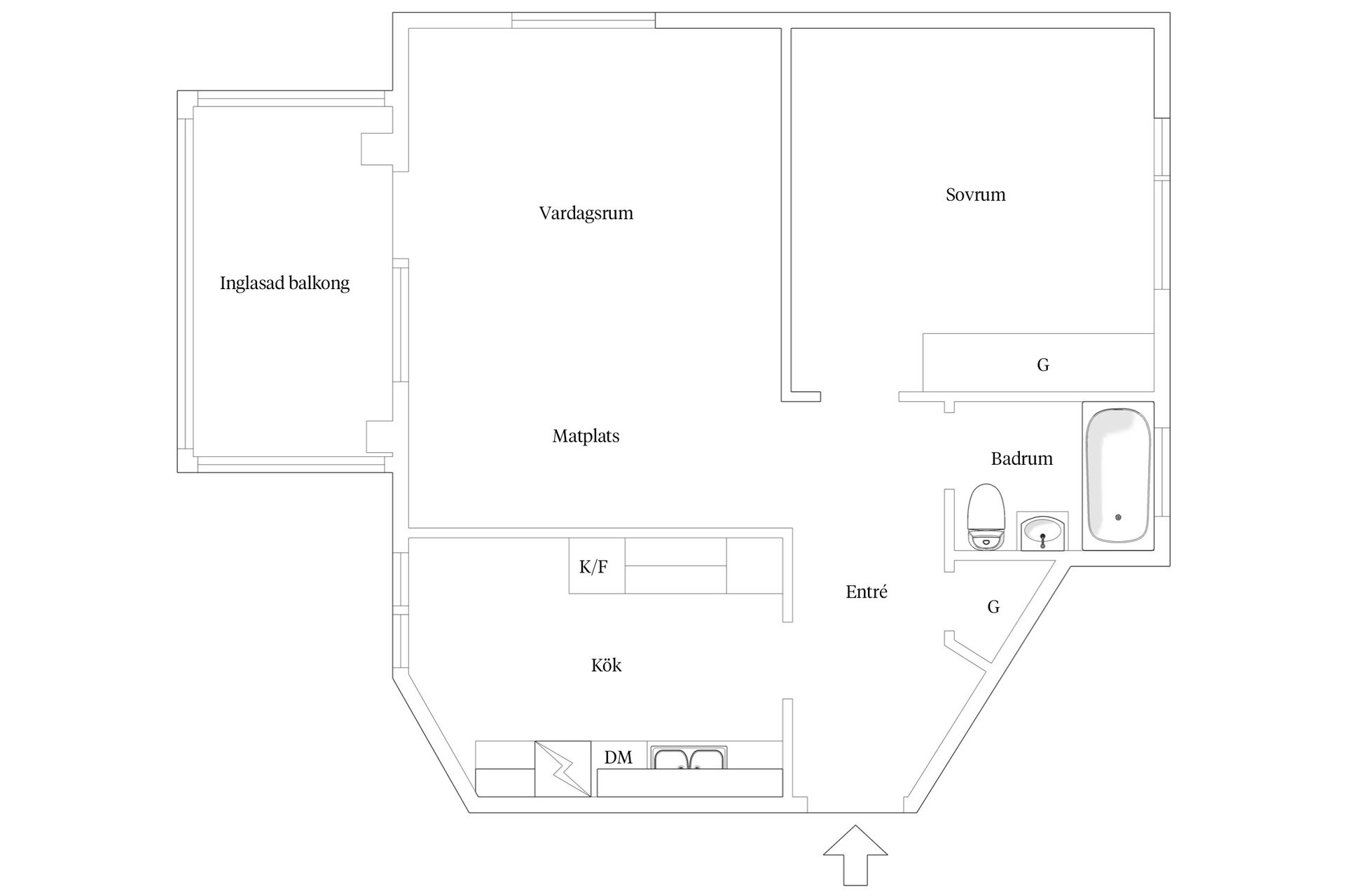 Bostadsrätt, Soltergatan 1E, Bellevue, Ystad