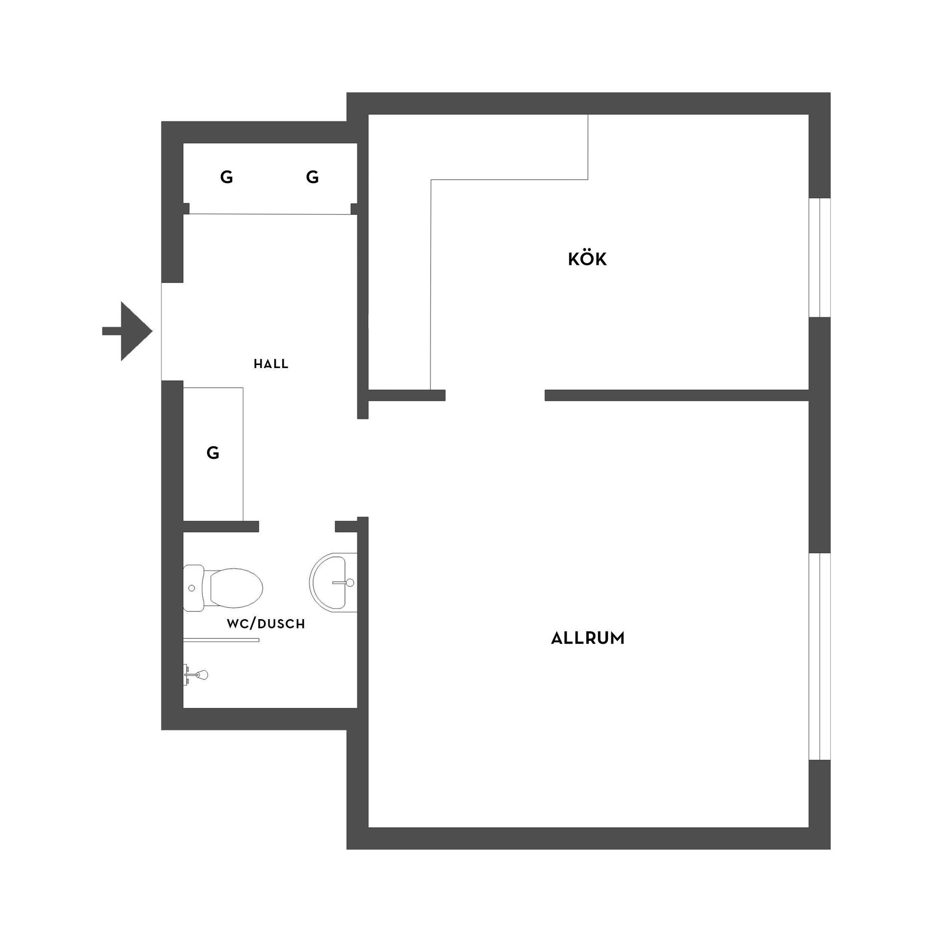 Bostadsrätt, Tingstugatan 51B, Tingstuhöjden, Strängnäs
