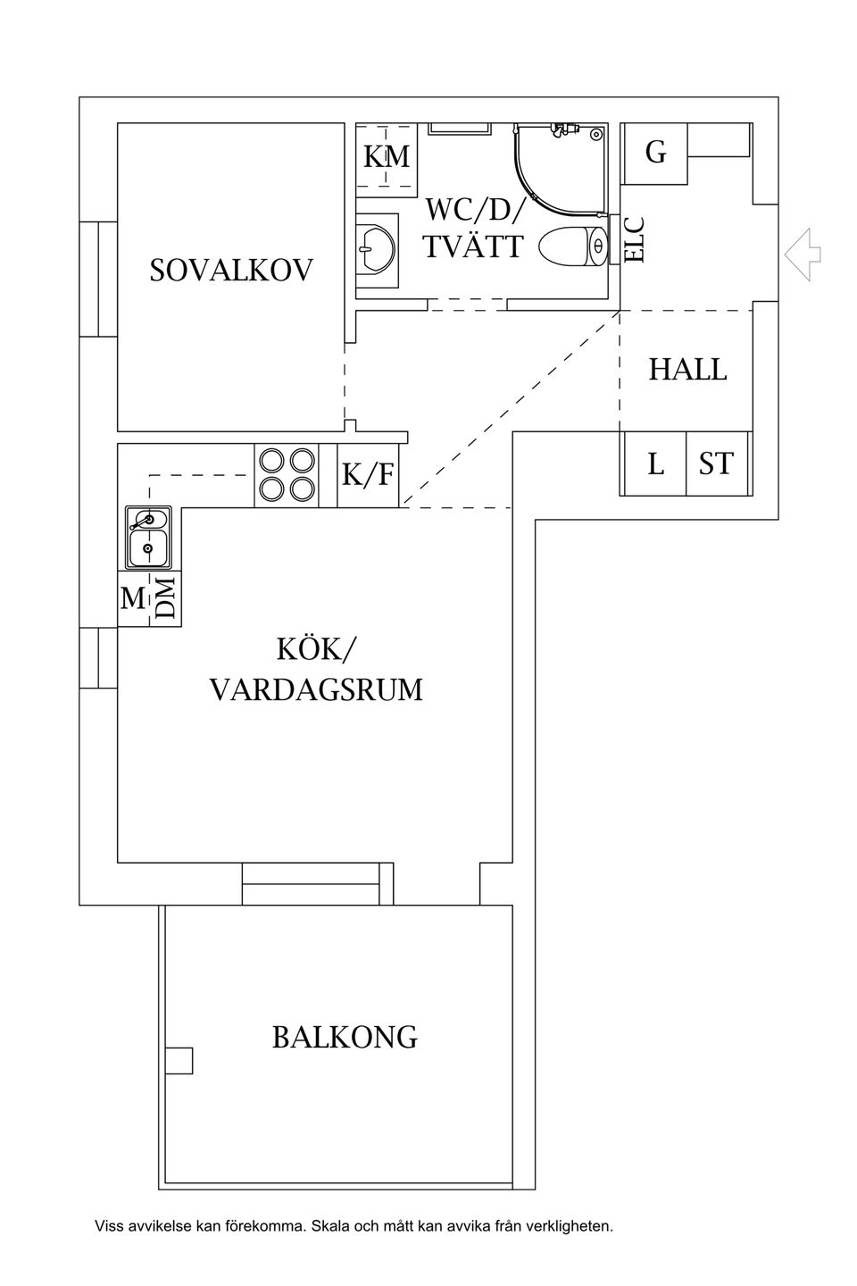 Bostadsrätt, Prästgårdsgatan 1, Centrum, Ulricehamn
