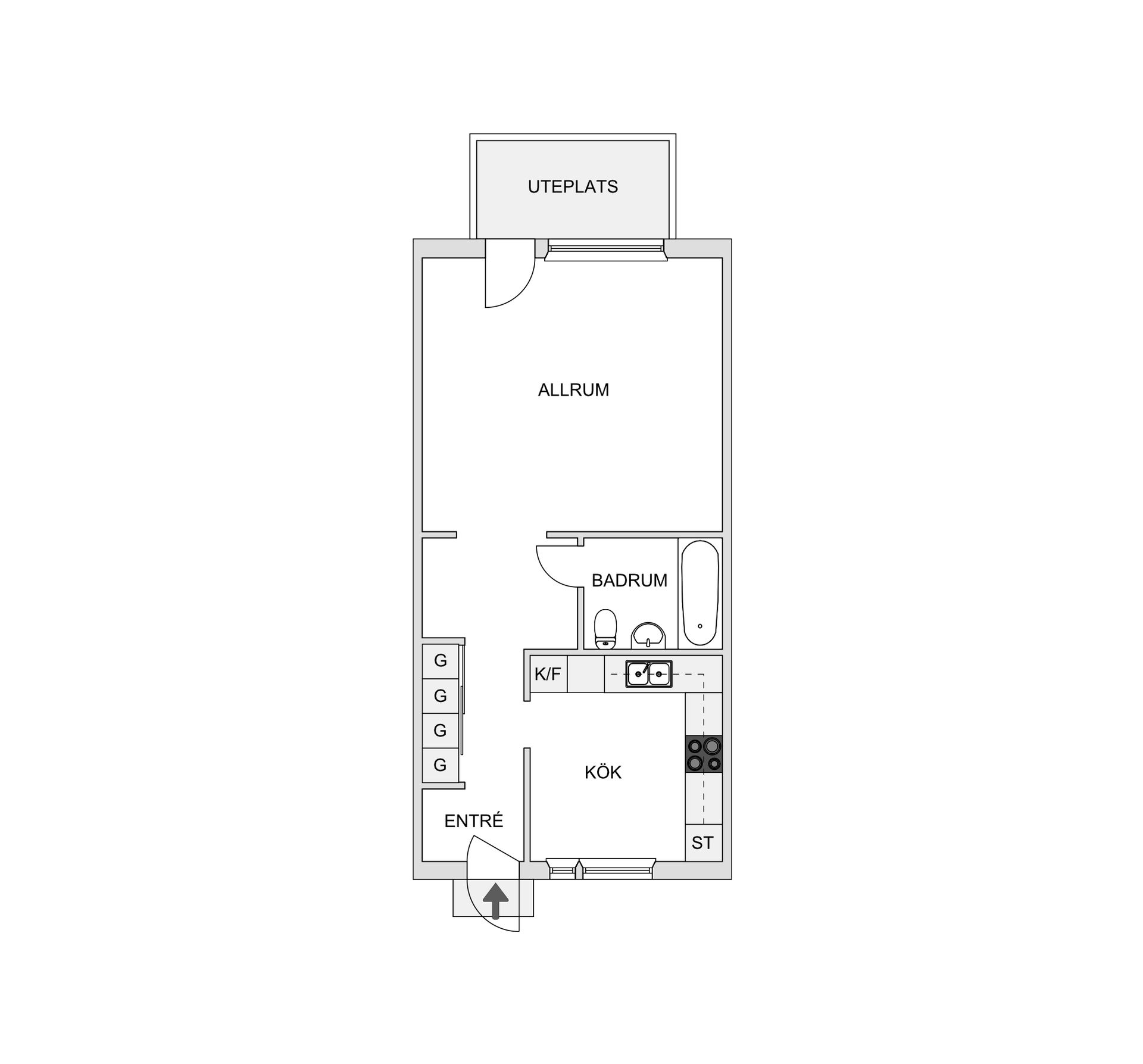 Bostadsrätt, Snorres väg 101, Valla, Östersund