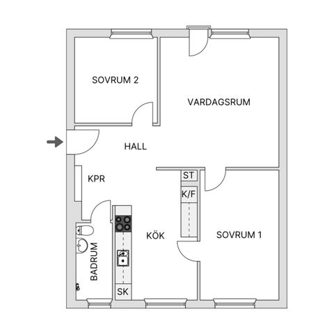 Bostadsrätt, Eva Bonniers gata 37, Fruängen, Stockholm
