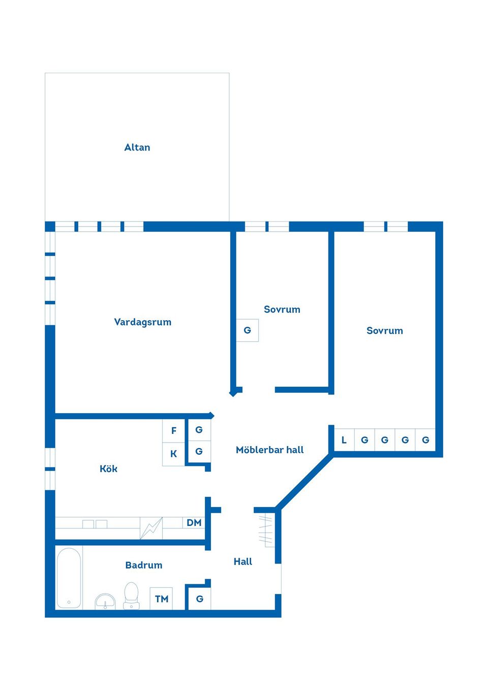 Bostadsrätt, Östra Solbacksgatan 7, Kungsgården, Sandviken