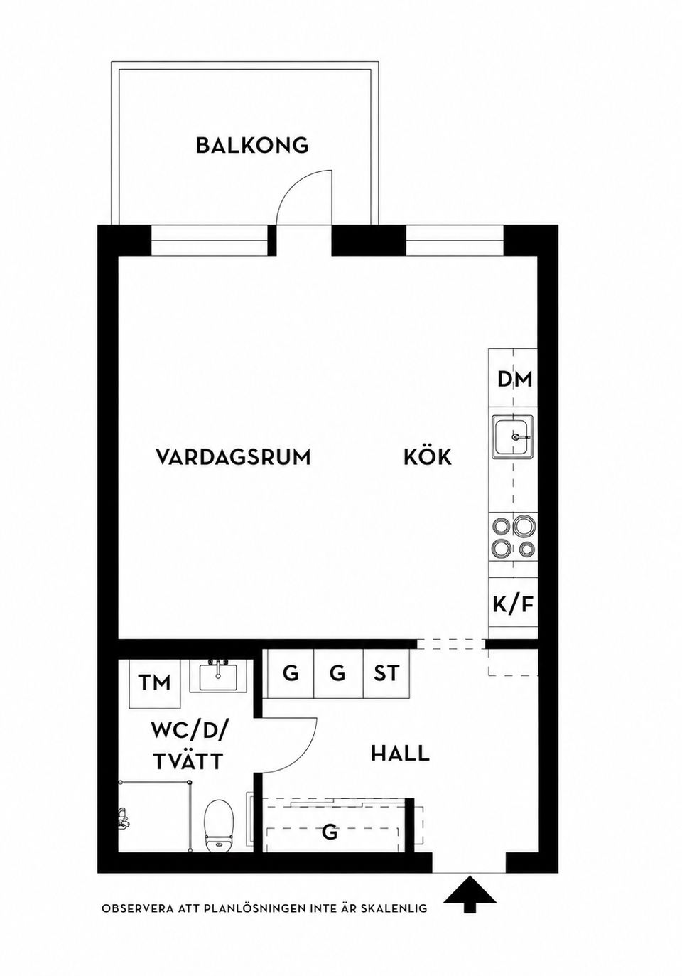 Bostadsrätt, Honnörsgatan 7, Södra Ekkällan, Linköping