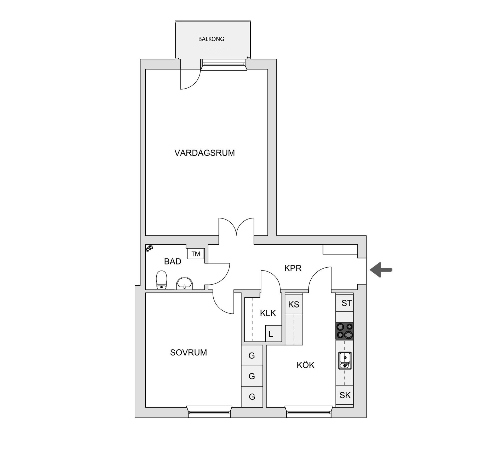 Bostadsrätt, Sjömansgatan 16B, Skelleftehamn, Skellefteå