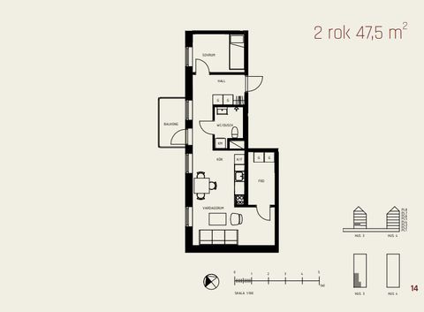 Bostadsrätt, Bollmorabacken 21, Centrala Tyresö, Tyresö