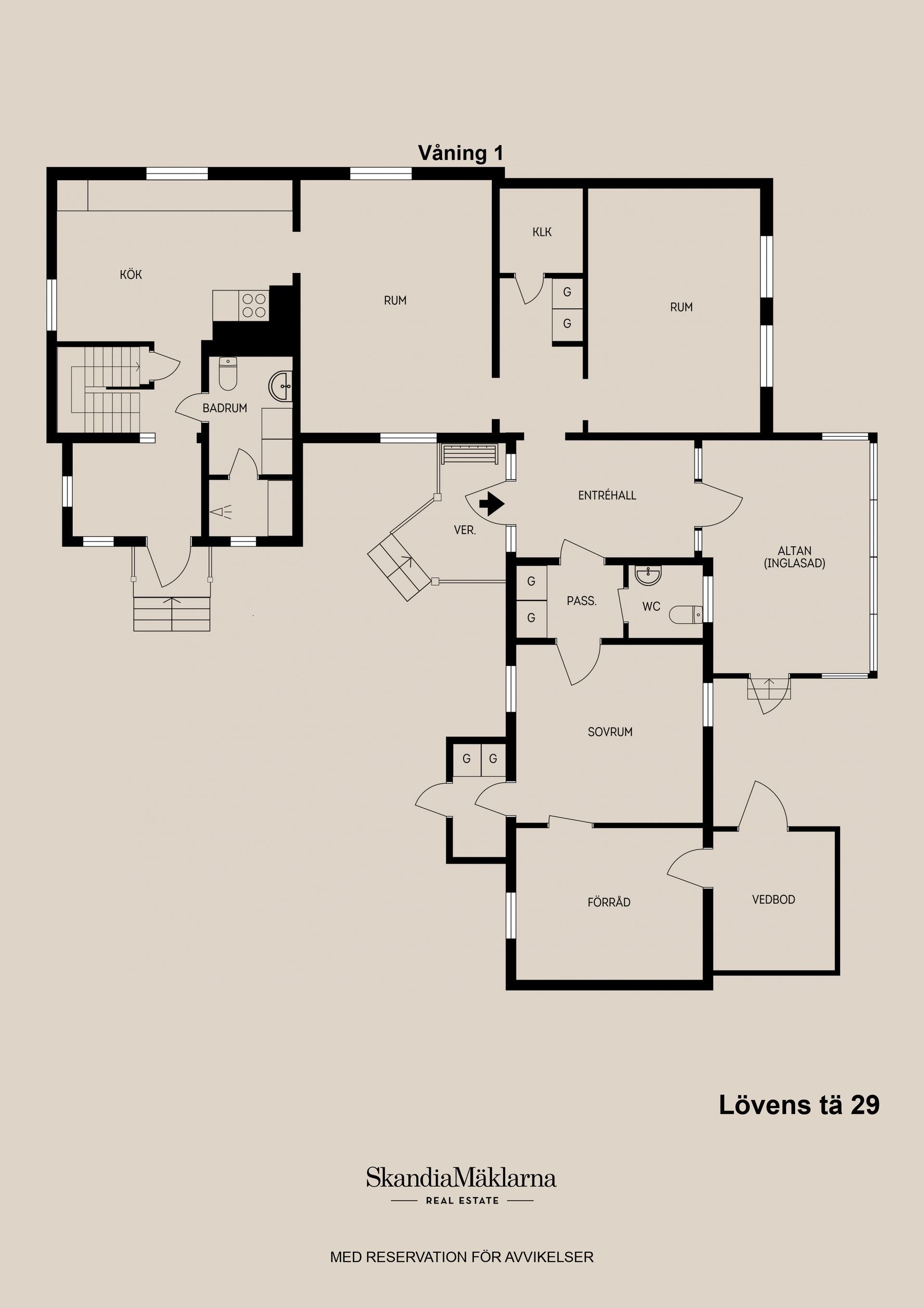 Villa, Lövens tä 29, Hemlingby, Gävle