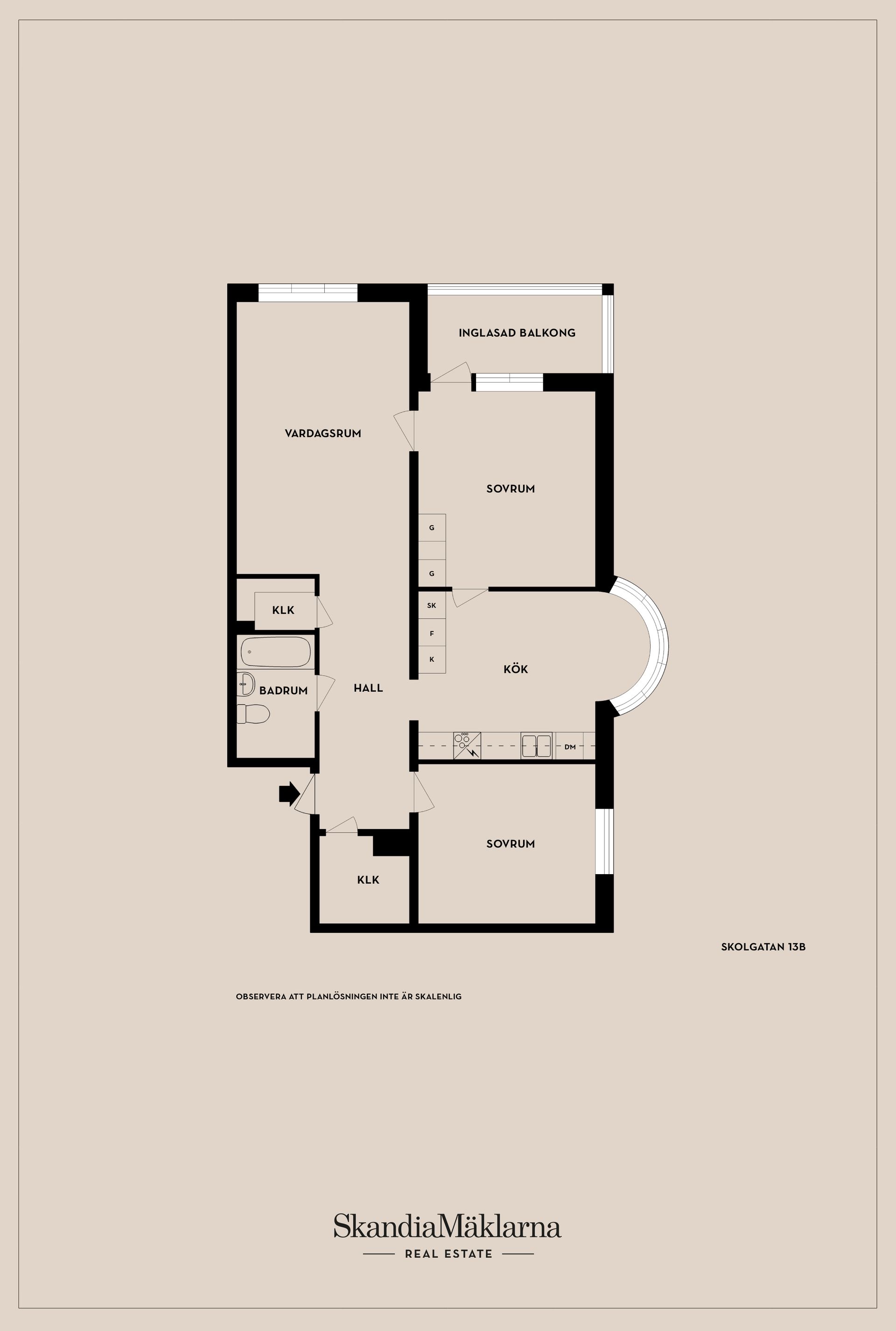 Bostadsrätt, Skolgatan 13B, City - Väster, Jönköping
