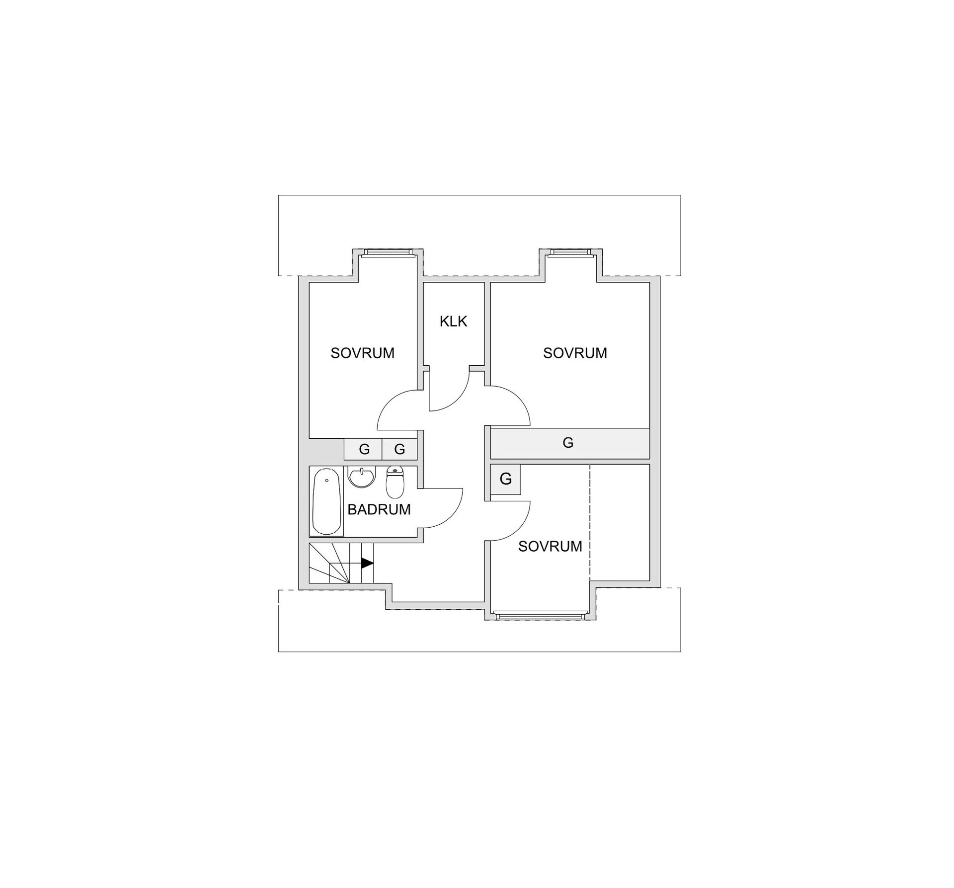 Radhus, Eklundagatan 8B, Villan, Ängelholm