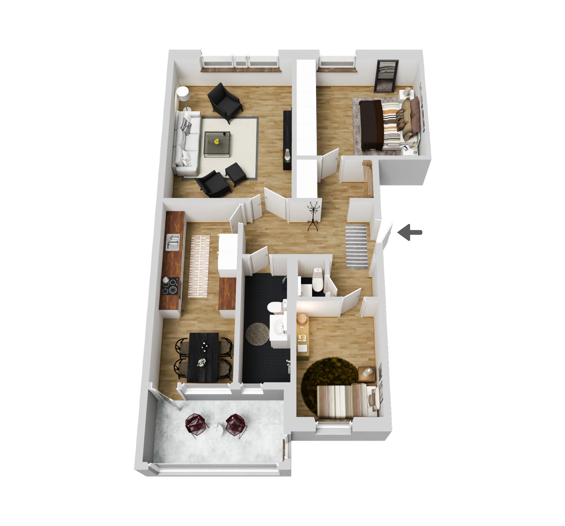 Bostadsrätt, Malmbergsvägen 10B, Centrala Gällivare, Gällivare