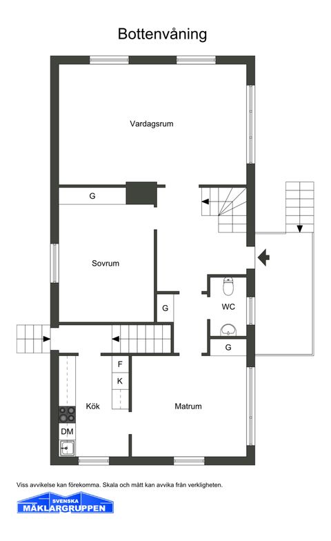 Villa, Gamla Stockholmsvägen 521, Strömsfors/Krokek, Norrköping