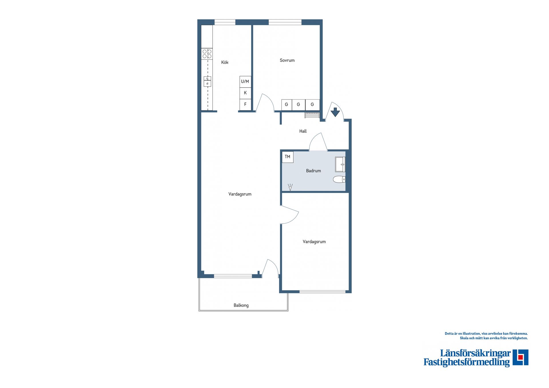 Bostadsrätt, Bergmästaregatan 16B, Centralt, Falun