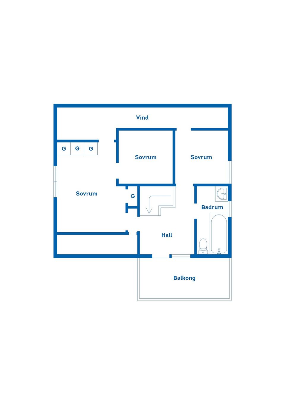 Villa, Larv Stommen 5, Larv, Vara