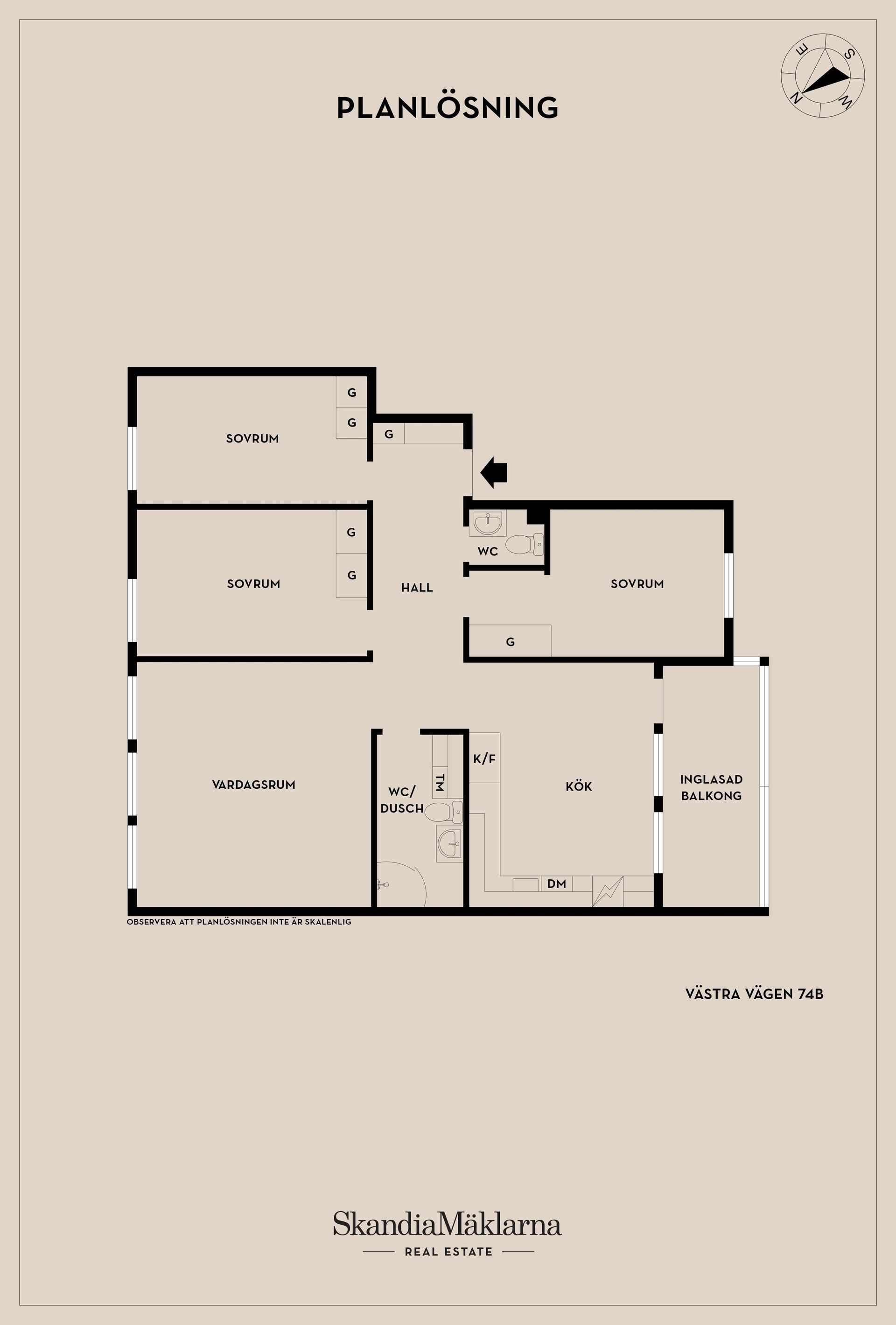 Bostadsrätt, Västra vägen 74B, Granlo, Sundsvall