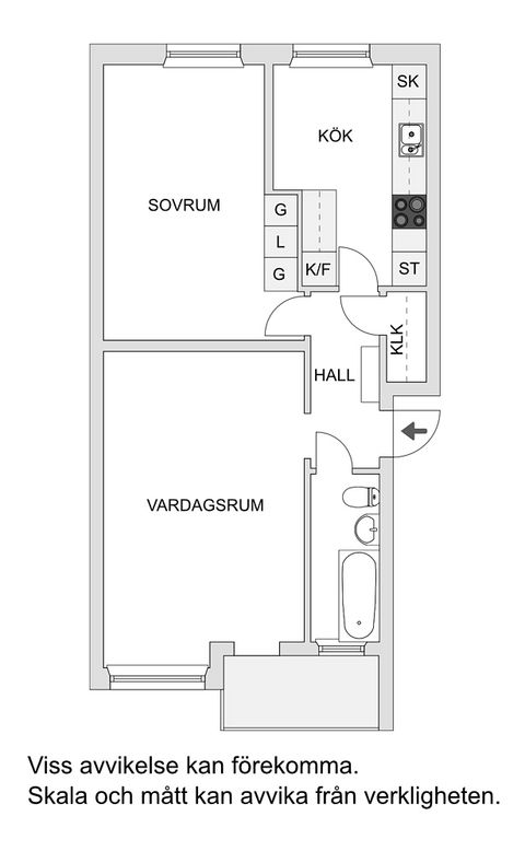 Bostadsrätt, De Geersgatan 12, Lunden, Göteborg
