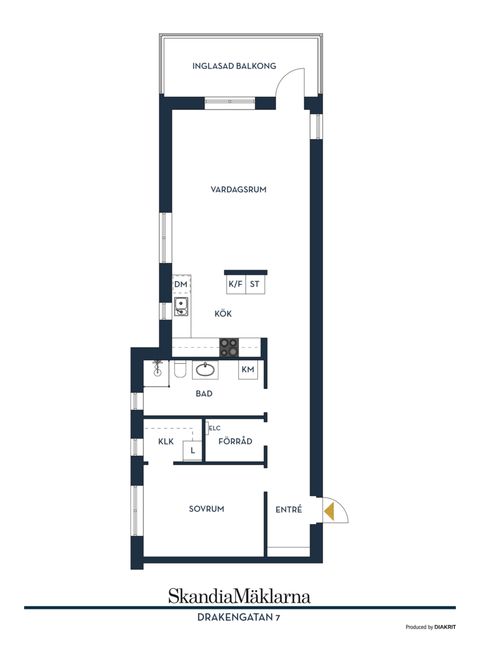 Bostadsrätt, Drakengatan 7, Barkarbystaden, Järfälla