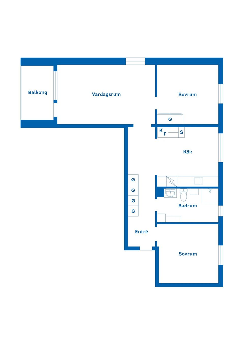 Bostadsrätt, Lilla centralgatan 39, Södertull, Gävle