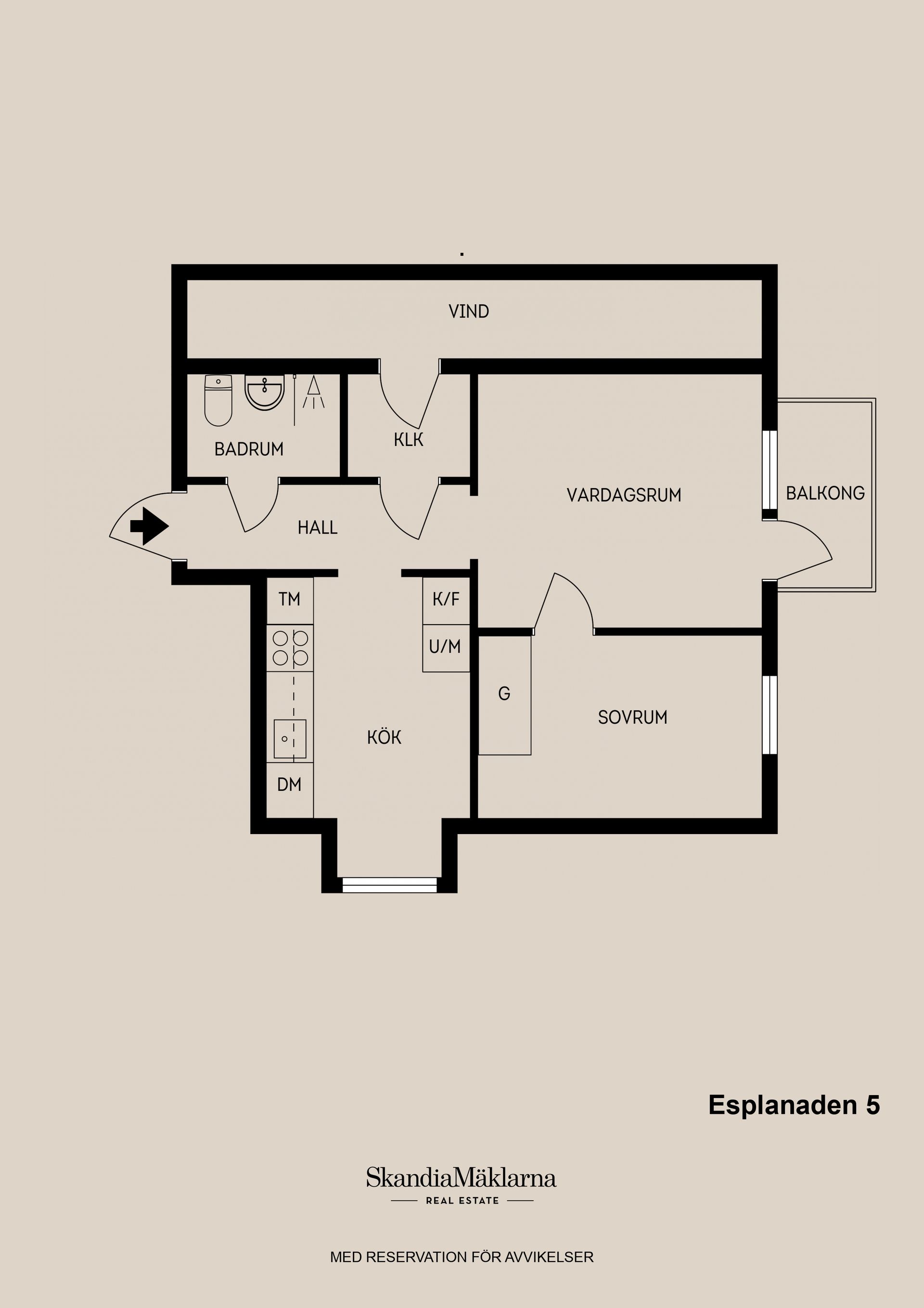 Bostadsrätt, Esplanaden 5, Gävle