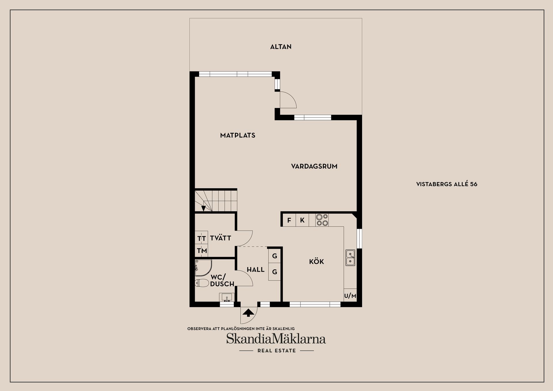 Radhus, Vistabergs allé 56, Vistaberg, Huddinge