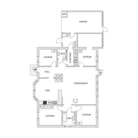 Villa, Kakelugnsgatan 24, Terra Nova, Gotland