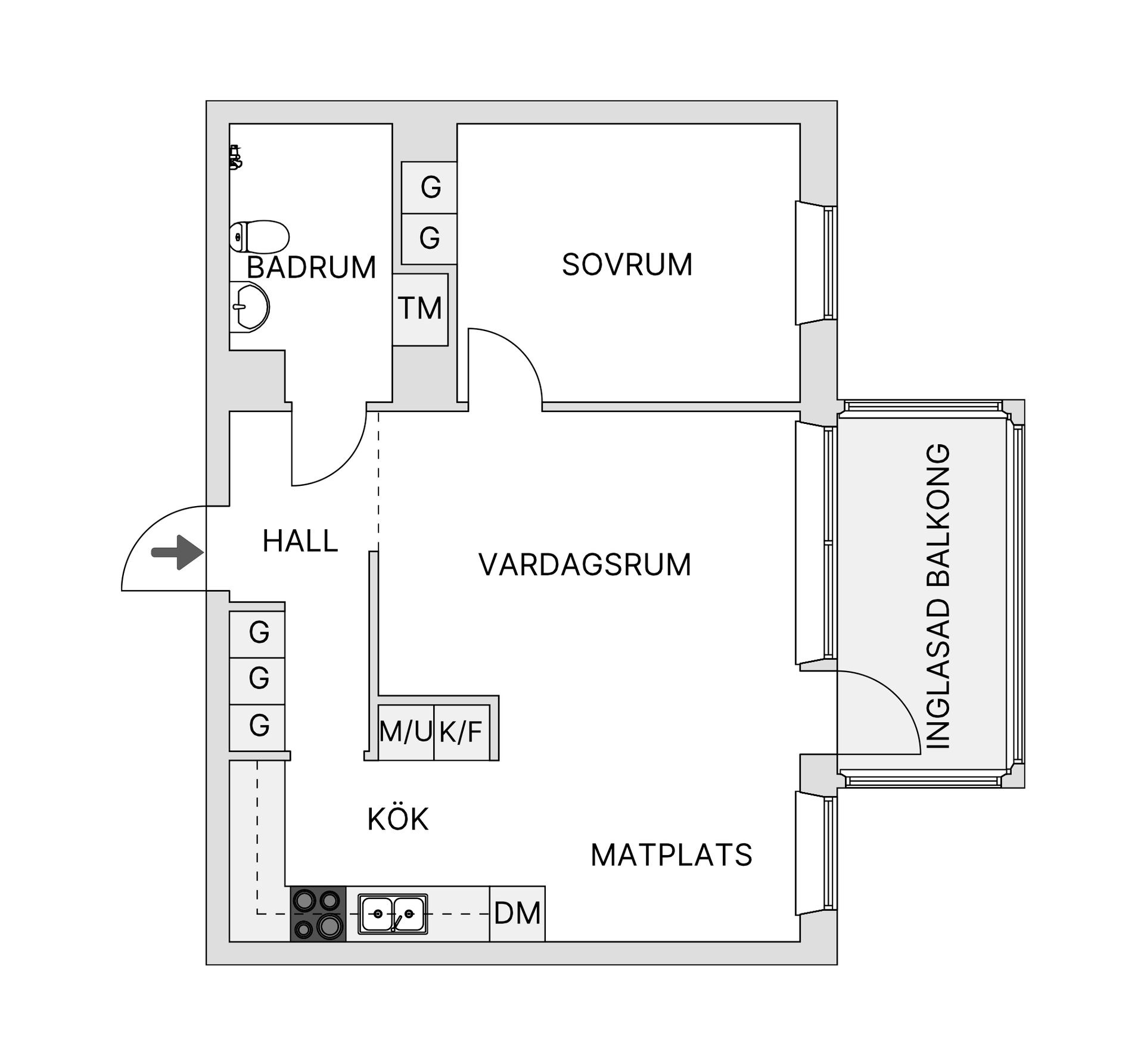Bostadsrätt, Fältjägargränd 13A, Karlslund, Östersund