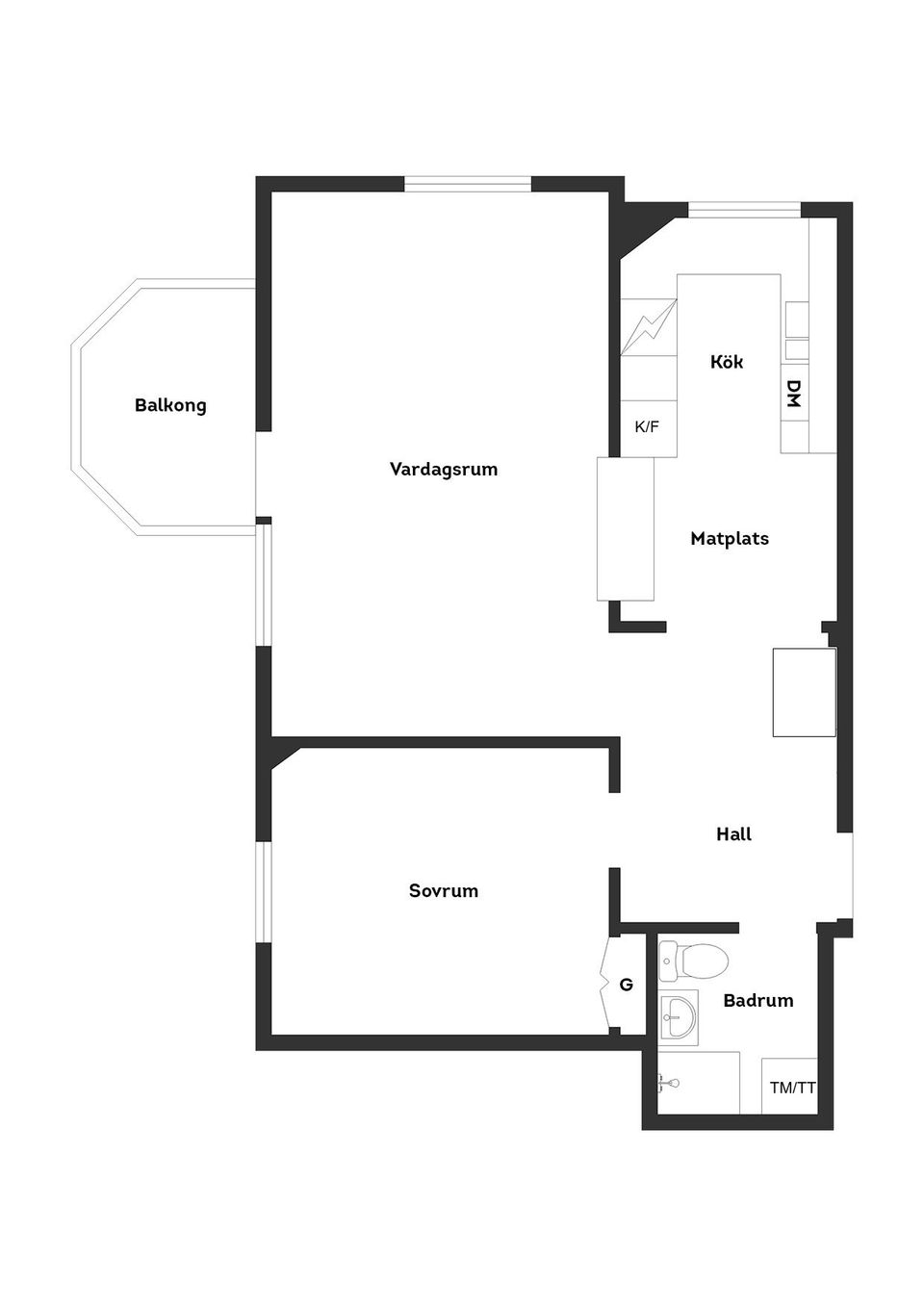 Bostadsrätt, Krondikesvägen 28, Tegelplan, Östersund