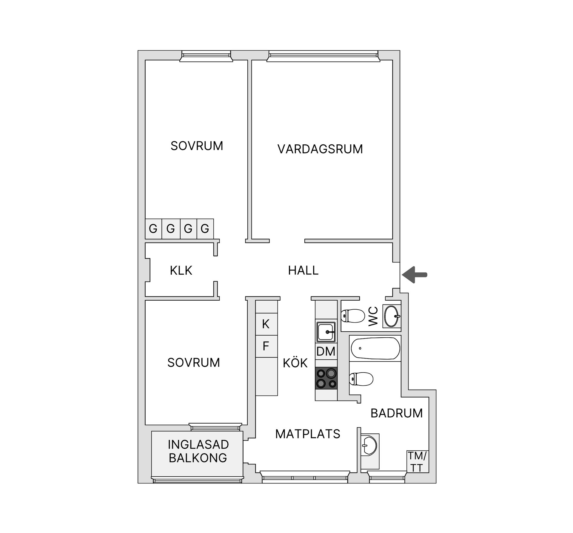 Bostadsrätt, Järnbärarvägen 14, Bredäng, Stockholm