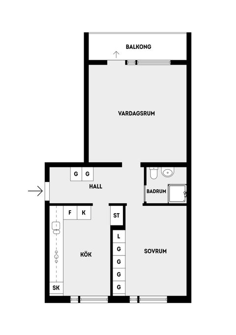 Bostadsrätt, Tvärvägen 5, Vallentuna Centrum, Vallentuna