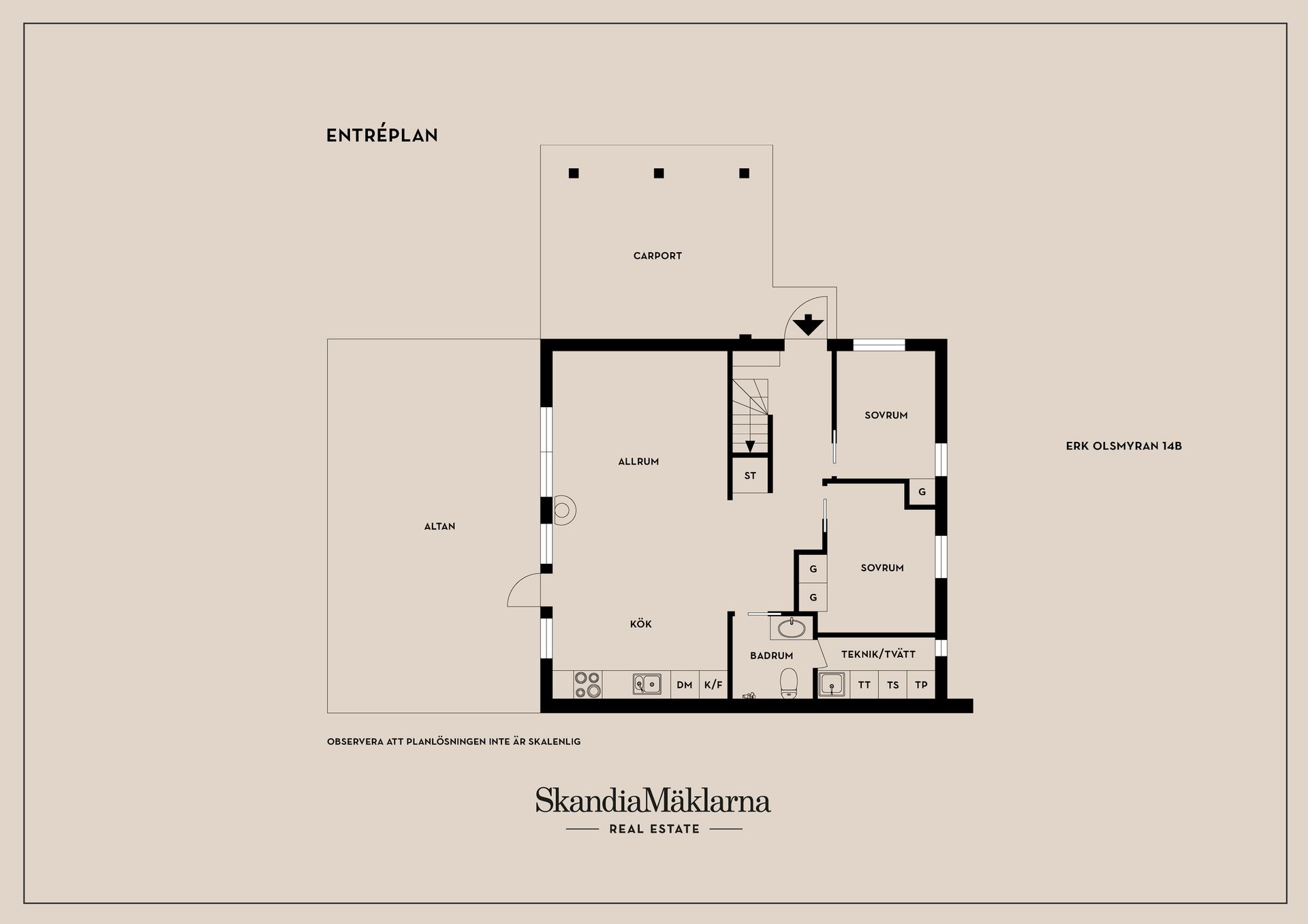 Bostadsrätt, Erk Olsmyran 14B, Erk-Olsmyran, Lindvallen, Malung-Sälen