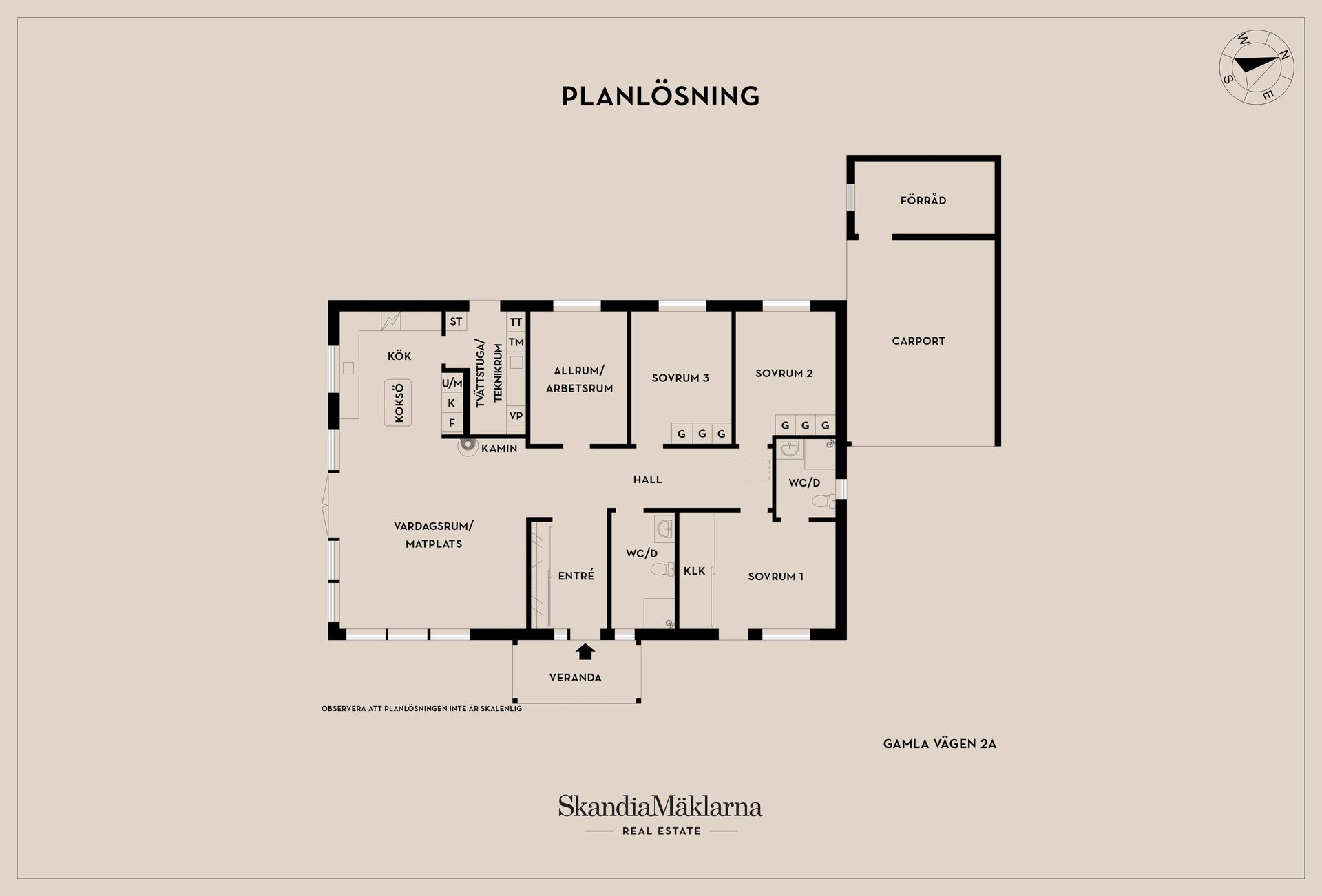 Villa, Gamla vägen 2A, Hällby, Eskilstuna