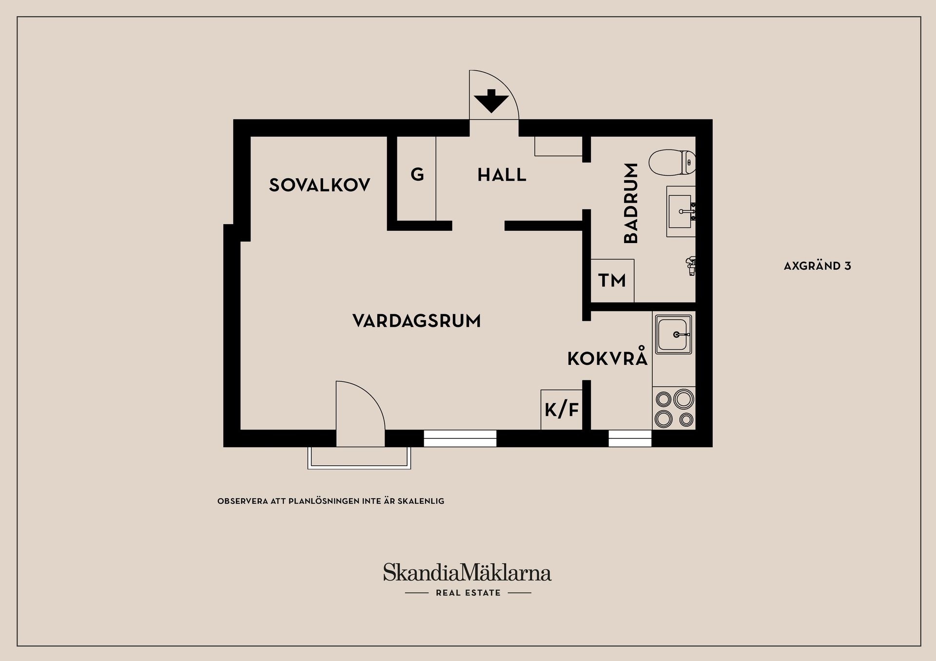 Bostadsrätt, Axgränd 3, Centralt/Tannefors, Linköping