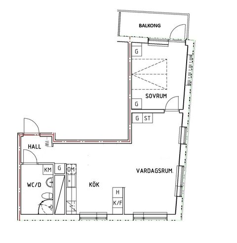 Bostadsrätt, Hjulstavägen 88, Stockholm