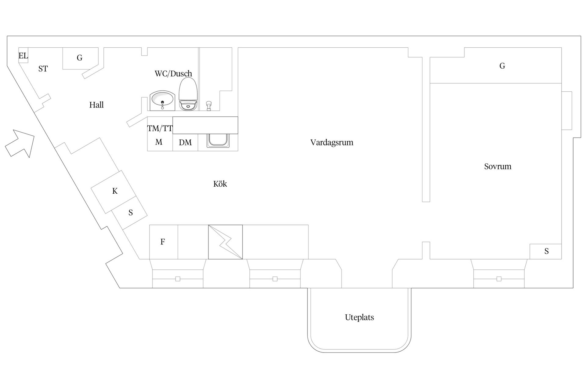 Bostadsrätt, Bondegatan 1G, Södermalm Katarina, Stockholm