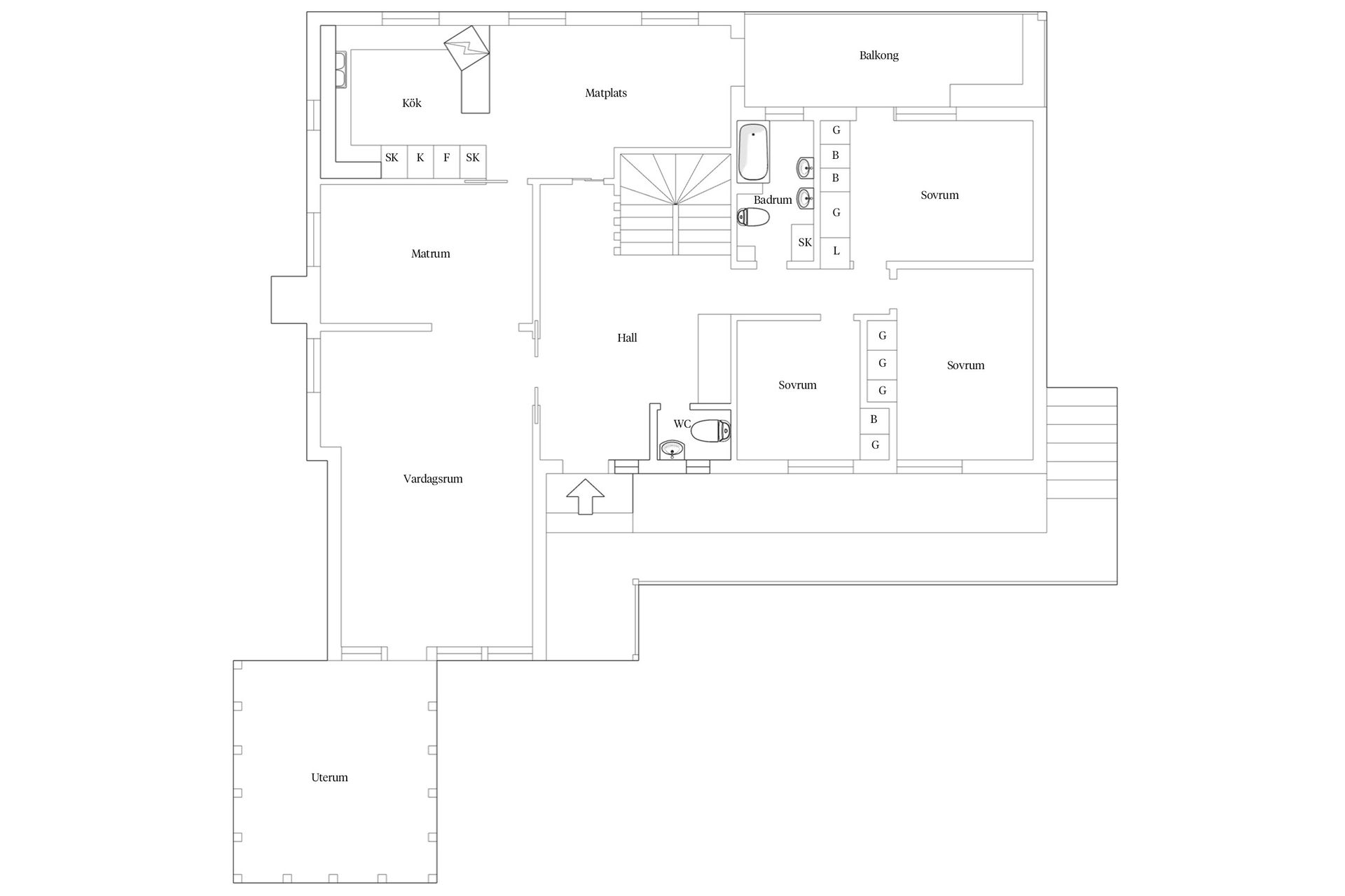 Villa, Kullavägen 9A, Hov, Växjö